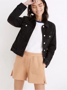 Madewell Black Denim Trucker Jacket